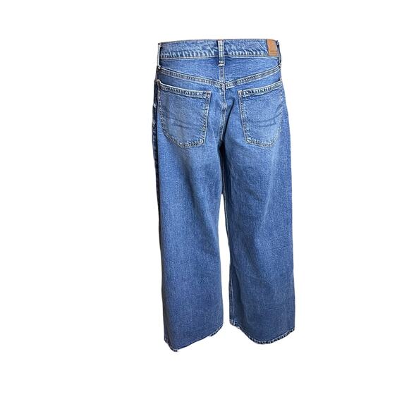 American Eagle Strigid Ultra Wide Leg Jeans 4 Baggy Western - Picture 4 of 7